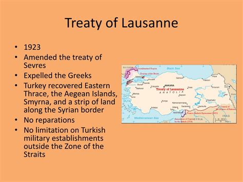 El Tratado de Lausanne; Un Tratado De Paz Que Redefinió El Mapa de la Turquía Moderna y Resolvió las Cuestiones Territoriales Post-Guerra